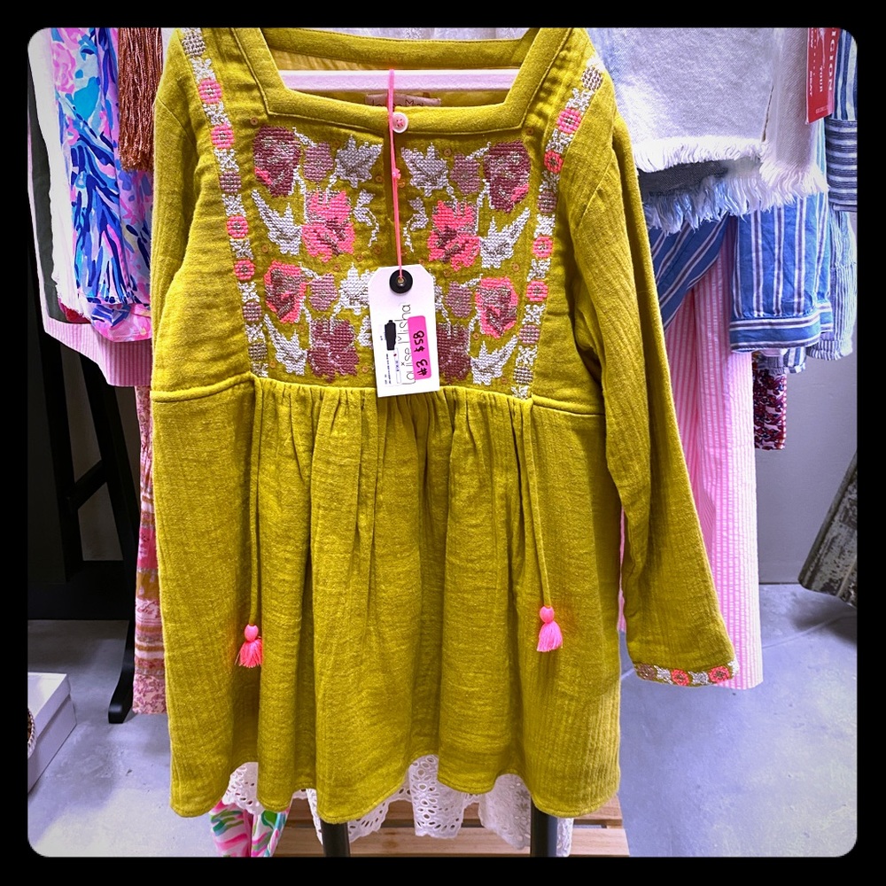 Louise misha embroidered dress